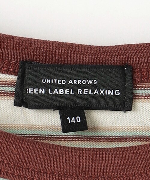 green label relaxing（グリーンレーベルリラクシング）の「マルチボーダー キャミ+プルオーバー セット / キッズ  140cm-160cm（Tシャツ/カットソー・キッズ・ライトブルー/ライラック/オフホワイト・150cm/160cm/140cm）」の18枚目の写真