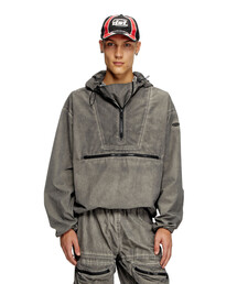 DIESEL（ディーゼル）の「メンズ ナイロン ハーフジップ ジャケット J