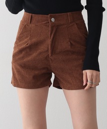 タック フレア コーデュロイ パンツ キュロット