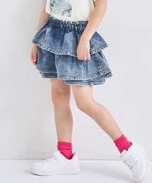 pairmanon | ガールズ ティアード デニムスカッツ(デニムパンツ)