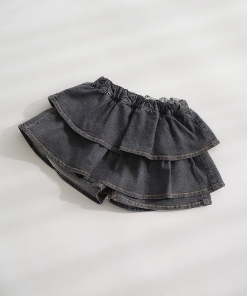 ティアード デニムスカッツ（デニムパンツ）｜pairmanon（ペアマノン