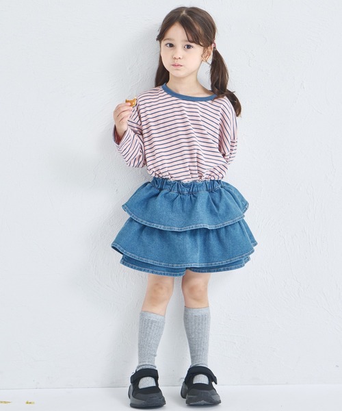 ティアード デニムスカッツ（デニムパンツ）｜pairmanon（ペアマノン