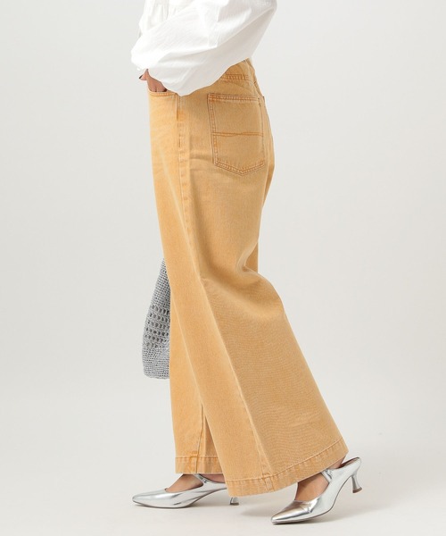 BAYFLOW（ベイフロー）の「[ストレッチ入り]カラーバギーデニム（デニムパンツ・レディース・オレンジ/グリーン/ピンク・SMALL/MEDIUM）」の14枚目の写真