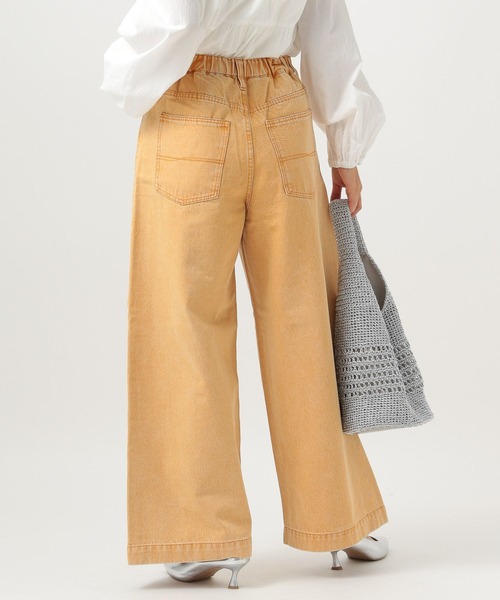 BAYFLOW（ベイフロー）の「[ストレッチ入り]カラーバギーデニム（デニムパンツ・レディース・オレンジ/グリーン/ピンク・SMALL/MEDIUM）」の15枚目の写真