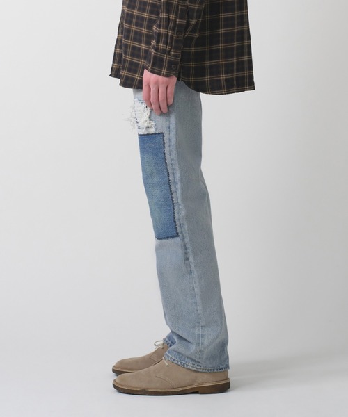 Levi's(リーバイス)の「Levi's/リーバイス 501(R) ジーンズ ミディアムインディゴ(デニムパンツ・メンズ・インディゴブルー・W28 L32/W29 L32/W30 L32/W31 L32/W32 L32/W33 L32/W34 L32/W36 L32)」の2枚目の写真