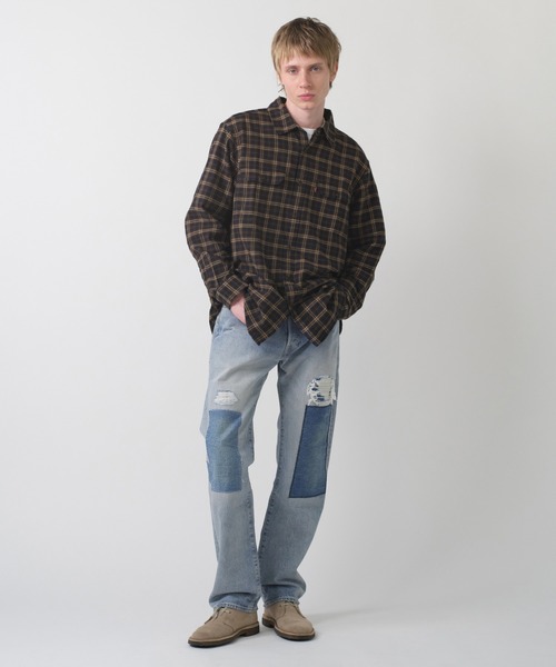 Levi's(リーバイス)の「Levi's/リーバイス 501(R) ジーンズ ミディアムインディゴ(デニムパンツ・メンズ・インディゴブルー・W28 L32/W29 L32/W30 L32/W31 L32/W32 L32/W33 L32/W34 L32/W36 L32)」の10枚目の写真