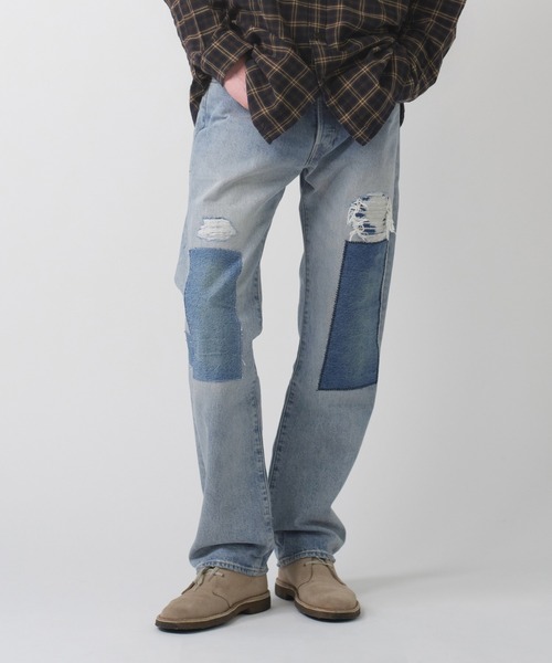 Levi's(リーバイス)の「Levi's/リーバイス 501(R) ジーンズ ミディアムインディゴ(デニムパンツ・メンズ・インディゴブルー・W28 L32/W29 L32/W30 L32/W31 L32/W32 L32/W33 L32/W34 L32/W36 L32)」の4枚目の写真