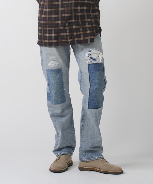 Levi's(リーバイス)の「Levi's/リーバイス 501(R) ジーンズ ミディアムインディゴ(デニムパンツ・メンズ・インディゴブルー・W28 L32/W29 L32/W30 L32/W31 L32/W32 L32/W33 L32/W34 L32/W36 L32)」の6枚目の写真
