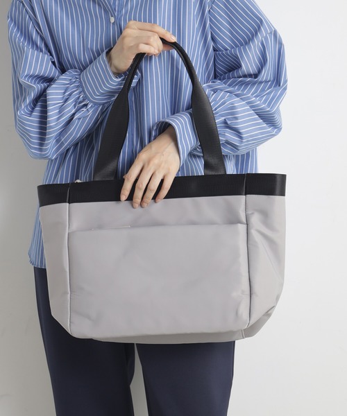 FOUND GOOD（ファウンドグッド）の「スクエアトート（トートバッグ・レディース・ブラック/グレー系5/ブルー系5/グレー系8・FREE）」の3枚目の写真