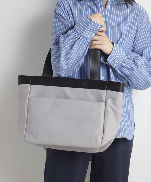 FOUND GOOD（ファウンドグッド）の「スクエアトート（トートバッグ・レディース・ブラック/グレー系5/ブルー系5/グレー系8・FREE）」の7枚目の写真