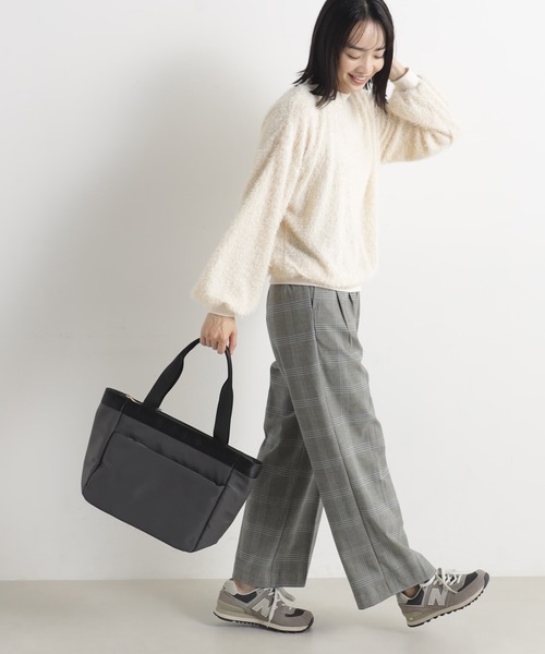 FOUND GOOD（ファウンドグッド）の「スクエアトート（トートバッグ・レディース・ブラック/グレー系5/ブルー系5/グレー系8・FREE）」の9枚目の写真