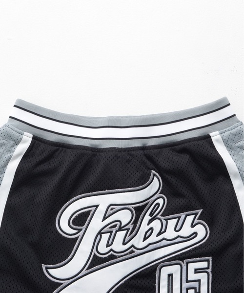 FUBU( フブ)の「FUBU フブ ブランド ロゴ ワッペン 刺繍 アメカジ 軽量 メッシュ バスケット ショートパンツ ハーフパンツ(その他パンツ・メンズ・ブラック/ネイビー/サックスブルー/ホワイト・M/L/XL/XXL)」の14枚目の写真