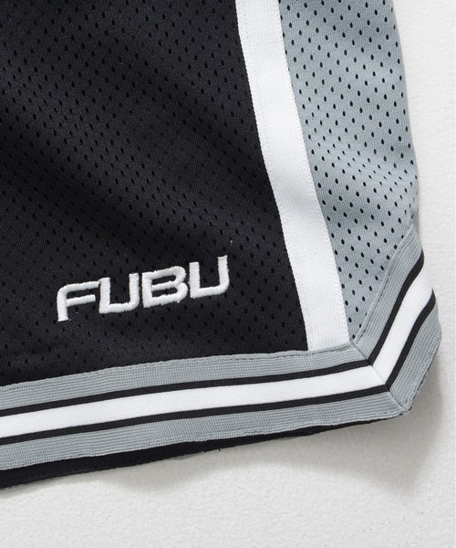 FUBU( フブ)の「FUBU フブ ブランド ロゴ ワッペン 刺繍 アメカジ 軽量 メッシュ バスケット ショートパンツ ハーフパンツ(その他パンツ・メンズ・ブラック/ネイビー/サックスブルー/ホワイト・M/L/XL/XXL)」の17枚目の写真