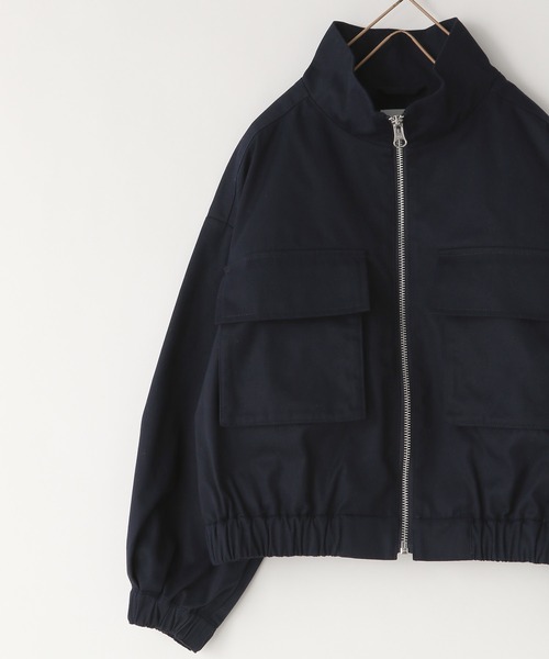 LOWRYS FARM(ローリーズファーム)の「TCBIGポケットジャケット 290623(ミリタリージャケット・キッズ・ネイビー/ベージュ・120cm/110cm/150cm/140cm/130cm)」の4枚目の写真