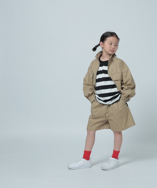 LOWRYS FARM(ローリーズファーム)の「TCBIGポケットジャケット 290623(ミリタリージャケット・キッズ・ネイビー/ベージュ・120cm/110cm/150cm/140cm/130cm)」の15枚目の写真