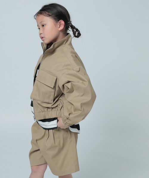 LOWRYS FARM(ローリーズファーム)の「TCBIGポケットジャケット 290623(ミリタリージャケット・キッズ・ネイビー/ベージュ・120cm/110cm/150cm/140cm/130cm)」の17枚目の写真