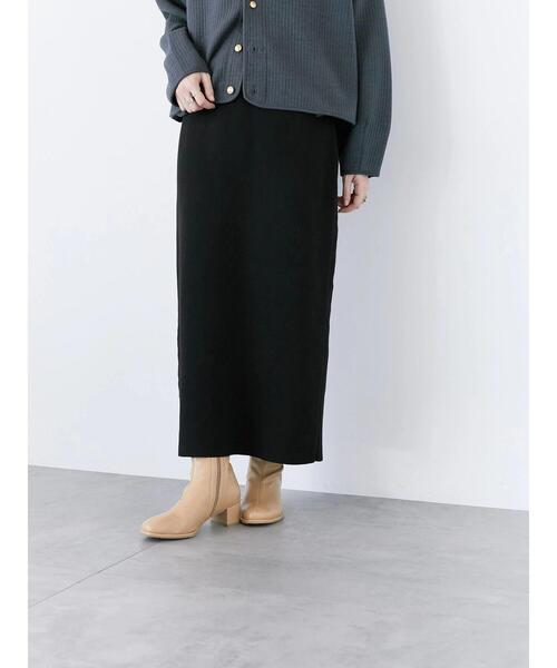 Samansa Mos2 blue（サマンサモスモスブルー）の「◎ニットタイトスカート（スカート・レディース・チャコールグレー/ブラック/オフホワイト・F）」の21枚目の写真