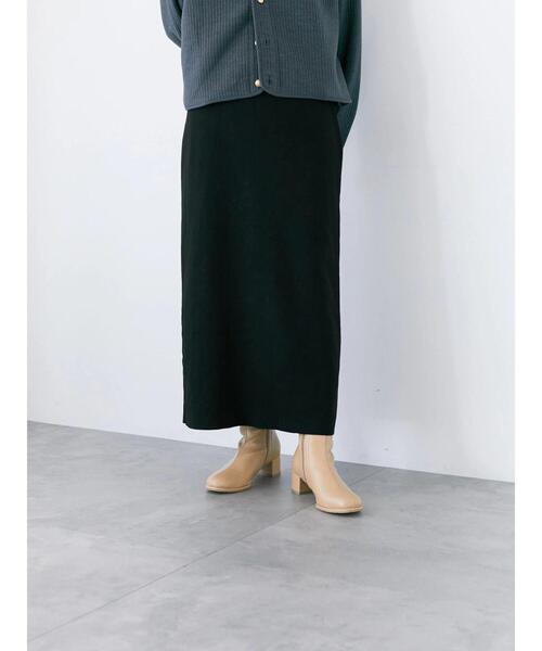 Samansa Mos2 blue（サマンサモスモスブルー）の「◎ニットタイトスカート（スカート・レディース・チャコールグレー/ブラック/オフホワイト・F）」の22枚目の写真