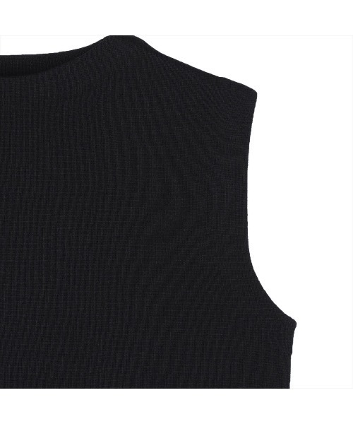 TOKYO SHIRTS（トウキョウシャツ）の「ミラノサイドボタン レディースニットベスト（ベスト・レディース・ブラック/ブラウン・M/L）」の8枚目の写真