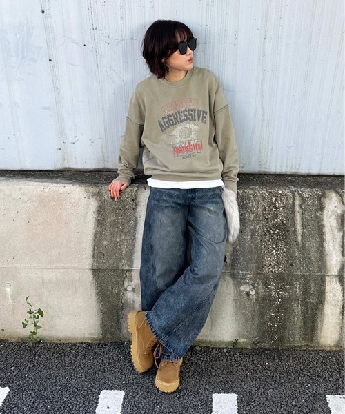 sedacle(セダクル)の「ステッチヴィンテージプリントスウェット(Tシャツ/カットソー・メンズ・ネイビー/ベージュ/アイボリー・SMALL/MEDIUM/LARGE)」の20枚目の写真