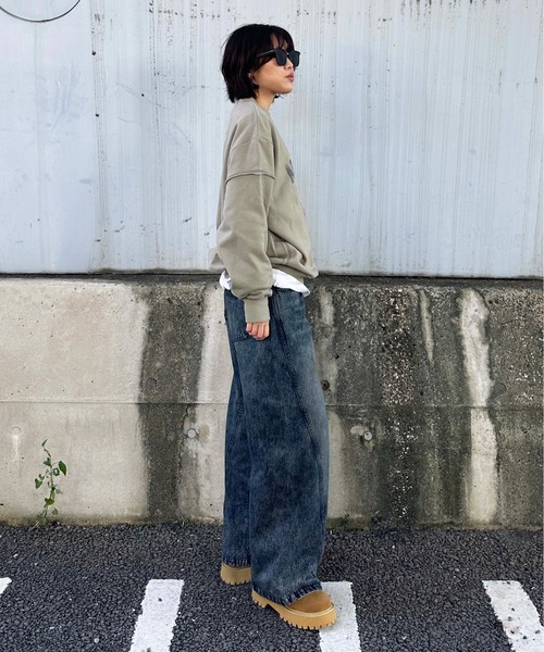 sedacle(セダクル)の「ステッチヴィンテージプリントスウェット(Tシャツ/カットソー・メンズ・ネイビー/ベージュ/アイボリー・SMALL/MEDIUM/LARGE)」の21枚目の写真