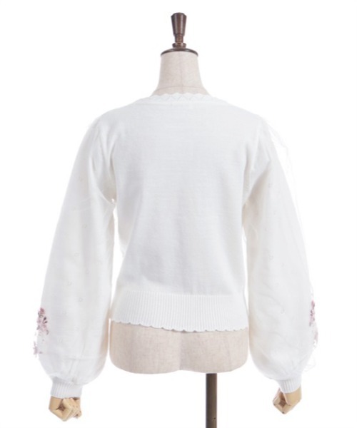 axes femme(アクシーズファム)の「サクラ刺繍チュール袖カーディガン(カーディガン/ボレロ・レディース・ピンク/ラベンダー/キナリ・FREE)」の20枚目の写真