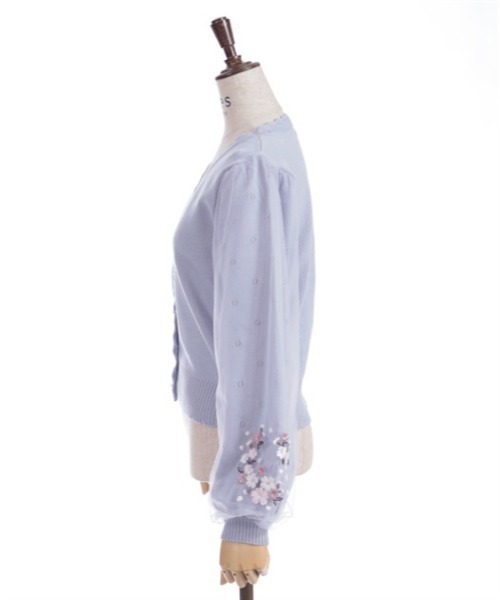 axes femme(アクシーズファム)の「サクラ刺繍チュール袖カーディガン(カーディガン/ボレロ・レディース・ピンク/ラベンダー/キナリ・FREE)」の13枚目の写真