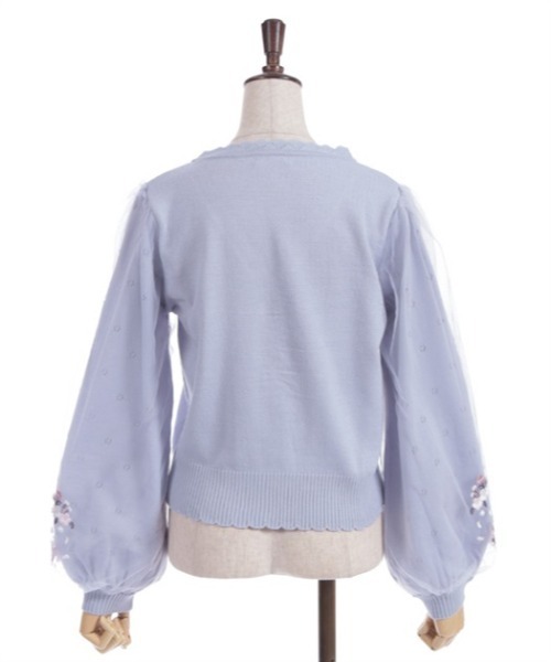 axes femme(アクシーズファム)の「サクラ刺繍チュール袖カーディガン(カーディガン/ボレロ・レディース・ピンク/ラベンダー/キナリ・FREE)」の14枚目の写真