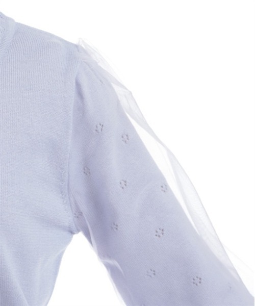 axes femme(アクシーズファム)の「サクラ刺繍チュール袖カーディガン(カーディガン/ボレロ・レディース・ピンク/ラベンダー/キナリ・FREE)」の9枚目の写真