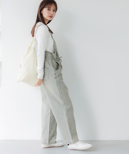 coca（coca）（コカ）の「【WEB限定セール】デニムサロペット（サロペット/オーバーオール・レディース・ライトブルー/ブルー・M/L）」の10枚目の写真