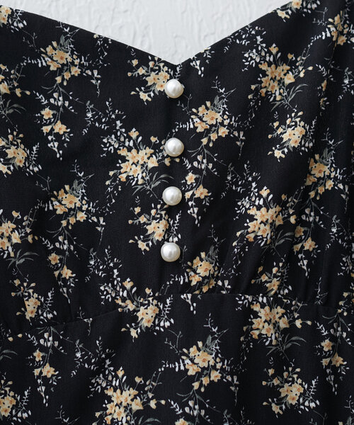natural couture(ナチュラルクチュール)の「【WEB限定】フロント釦切替キャミワンピース(ワンピース・レディース・サックスブルー/アイボリー/ブラック/ブラウン・FREE)」の12枚目の写真
