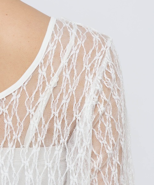 購入に、あたりご確認お願いします セール】2WAYレースワンピースLS 322846（ワンピース