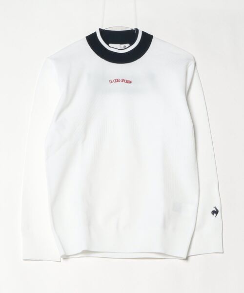 ALPEN / SPORTS DEPO SELECT(アルペンスポーツデポセレクト)の「ルコックスポルティフ ゴルフ ルコックゴルフ_モックネックセーター(ニット/セーター・レディース・グリーン/ホワイト/ネイビー・L/M)」の1枚目の写真