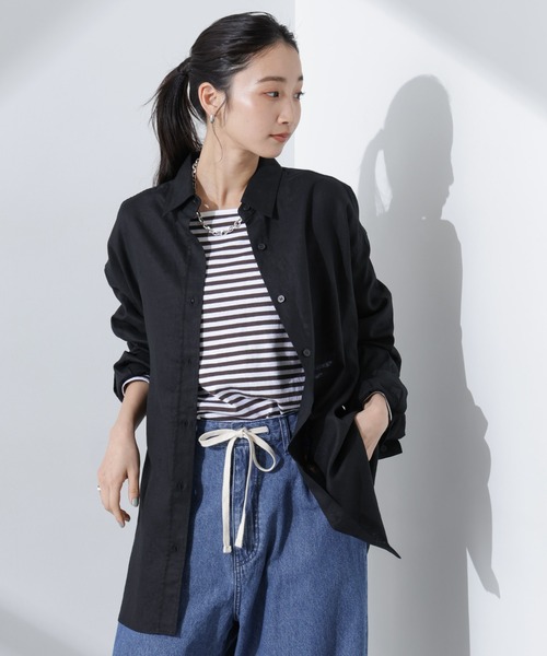 セール】Anti Smell Linen ベーシックワイドシャツ（シャツ/ブラウス