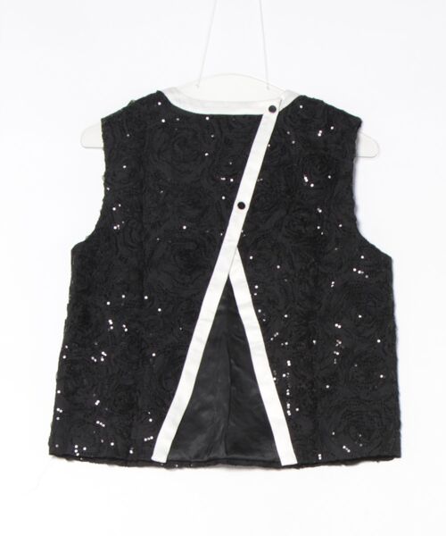 BAUM UND PFERDGARTEN(バウムウンドヘルガーデン)の「BAUM UND PFERDGARTEN / MEGAN Roses and Sequins(スパンコールスリーブレスブラウス 24018)(シャツ/ブラウス・レディース・ブラック・36)」の15枚目の写真