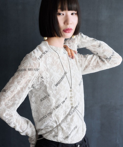 HARE（ハレ）の「モチーフハーネスネックレス(HARE)（サスペンダー・レディース・ホワイト/シルバー・FREE）」の8枚目の写真