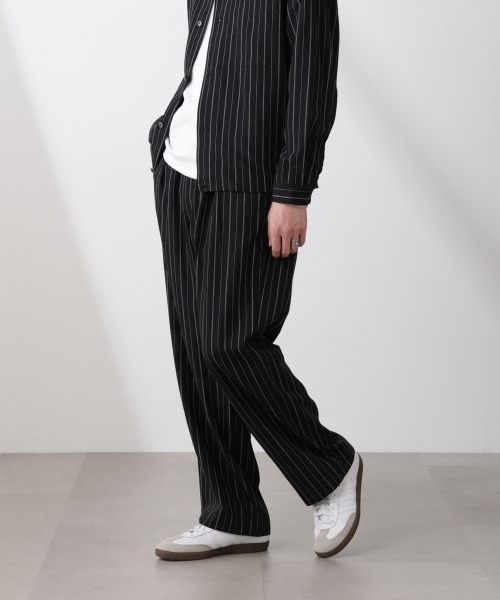 NICENESS FERRETTI リネンストライプパンツ FERRETTI – NICENESS