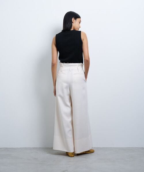 LANVINcollection ハイウエストパンツ オックスハイウエストワイドパンツ|LANVIN en Bleu | LANVIN en