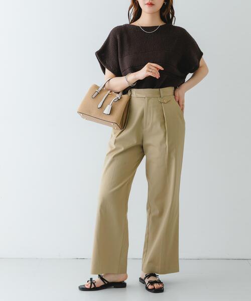 RODE SKO（ロデスコ）の「チャーム付メッシュミニバッグ（トートバッグ・レディース・ブラック/アイボリー/ベージュ・ONE）」の14枚目の写真