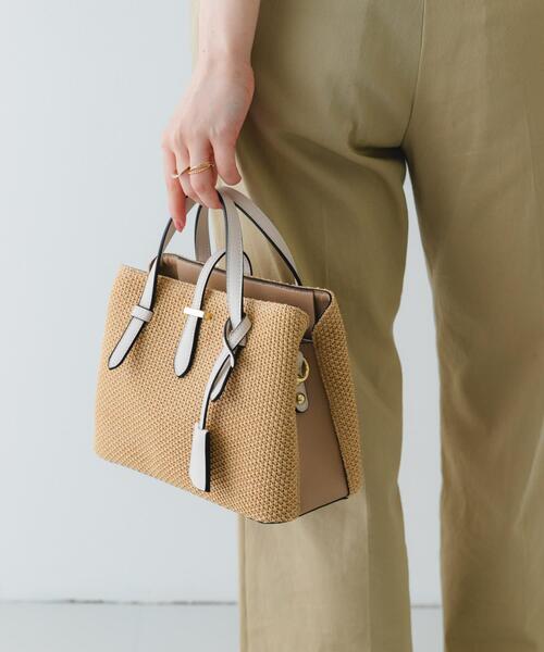 RODE SKO（ロデスコ）の「チャーム付メッシュミニバッグ（トートバッグ・レディース・ブラック/アイボリー/ベージュ・ONE）」の15枚目の写真