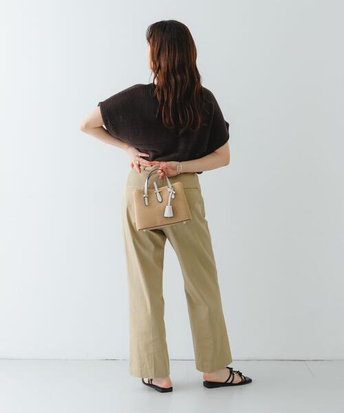 RODE SKO（ロデスコ）の「チャーム付メッシュミニバッグ（トートバッグ・レディース・ブラック/アイボリー/ベージュ・ONE）」の18枚目の写真