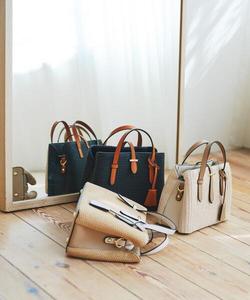 RODE SKO（ロデスコ）の「チャーム付メッシュミニバッグ（トートバッグ・レディース・ブラック/アイボリー/ベージュ・ONE）」の19枚目の写真