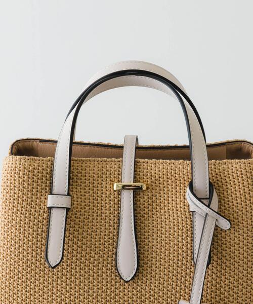 RODE SKO（ロデスコ）の「チャーム付メッシュミニバッグ（トートバッグ・レディース・ブラック/アイボリー/ベージュ・ONE）」の20枚目の写真