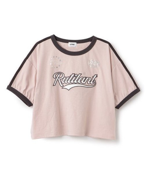 LOVETOXIC（ラブトキシック）の「【LTXC】【吸水速乾/さらさら】ライン半袖Tシャツ（Tシャツ/カットソー・キッズ・ピンク/ホワイト系その他/ブラック/オフホワイト・S:140cm/M:150cm/L:160cm）」の13枚目の写真