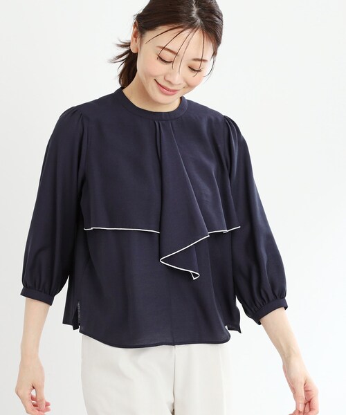 Reflect / リフレクト 【夏SALE／接触冷感／洗える】ラッフルフリルブラウス Reflect｜【夏SALE/接触冷感/洗える】ラッフルフリルブラウス