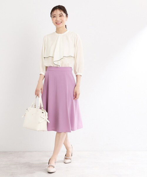 Reflect / リフレクト 【夏SALE／接触冷感／洗える】ラッフルフリルブラウス Reflect｜【夏SALE/接触冷感/洗える】ラッフルフリルブラウス