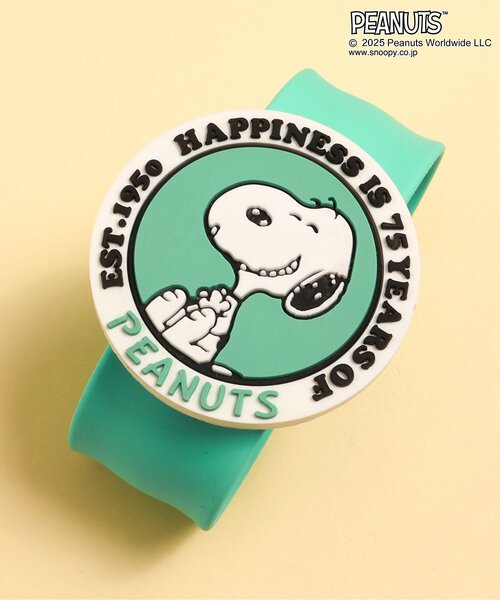 PEANUTS(ピーナッツ)の「PEANUTS 75周年デザイン 虫よけバンド(アウトドアグッズ・キッズ・オレンジ/ネイビー/レッド/グリーン/ピンク/ブルー・FREE)」の2枚目の写真