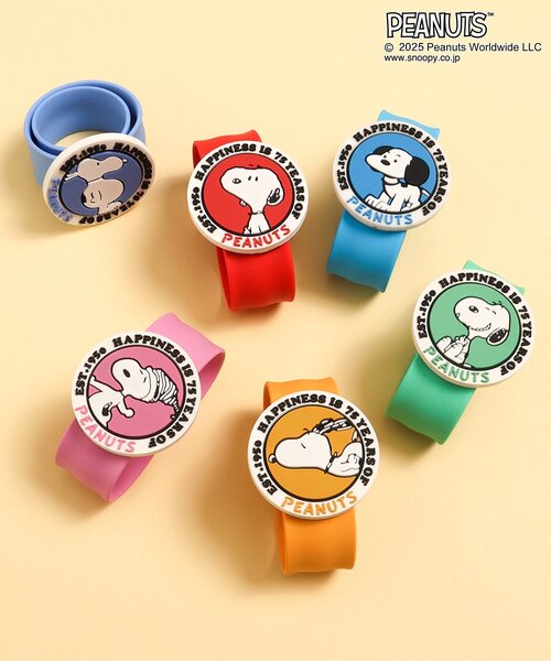 PEANUTS(ピーナッツ)の「PEANUTS 75周年デザイン 虫よけバンド(アウトドアグッズ・キッズ・オレンジ/ネイビー/レッド/グリーン/ピンク/ブルー・FREE)」の7枚目の写真