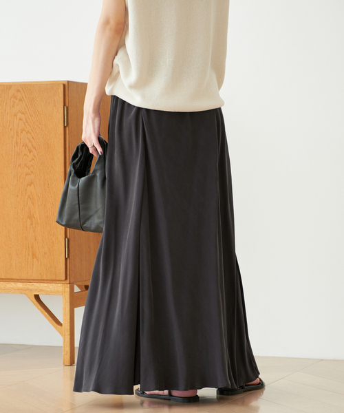 plage(プラージュ)の「《追加》Washable Fibril ロングスカート(スカート・レディース・チャコールグレー/チョコ・38/34/36)」の19枚目の写真