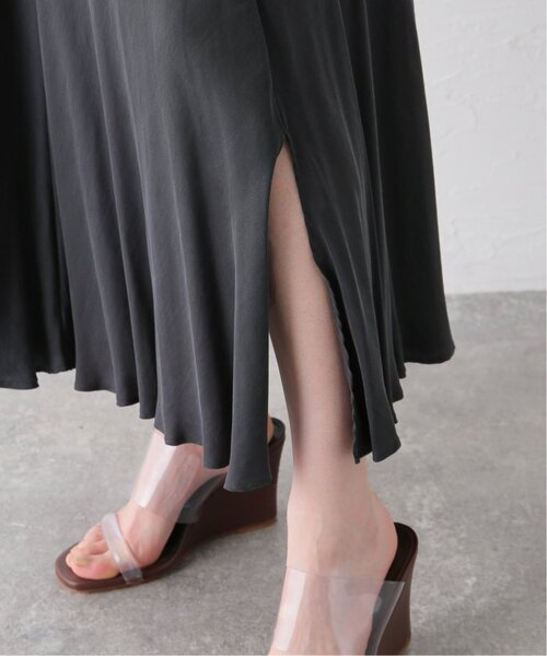 plage(プラージュ)の「《追加》Washable Fibril ロングスカート(スカート・レディース・チャコールグレー/チョコ・38/34/36)」の15枚目の写真